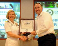 Jeffrey Yefsky and Vice Admiral Robin R. Braun